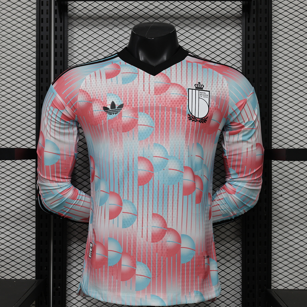 2026 Long Sleeve Player Version Belgium Away World Cup Football Shirt