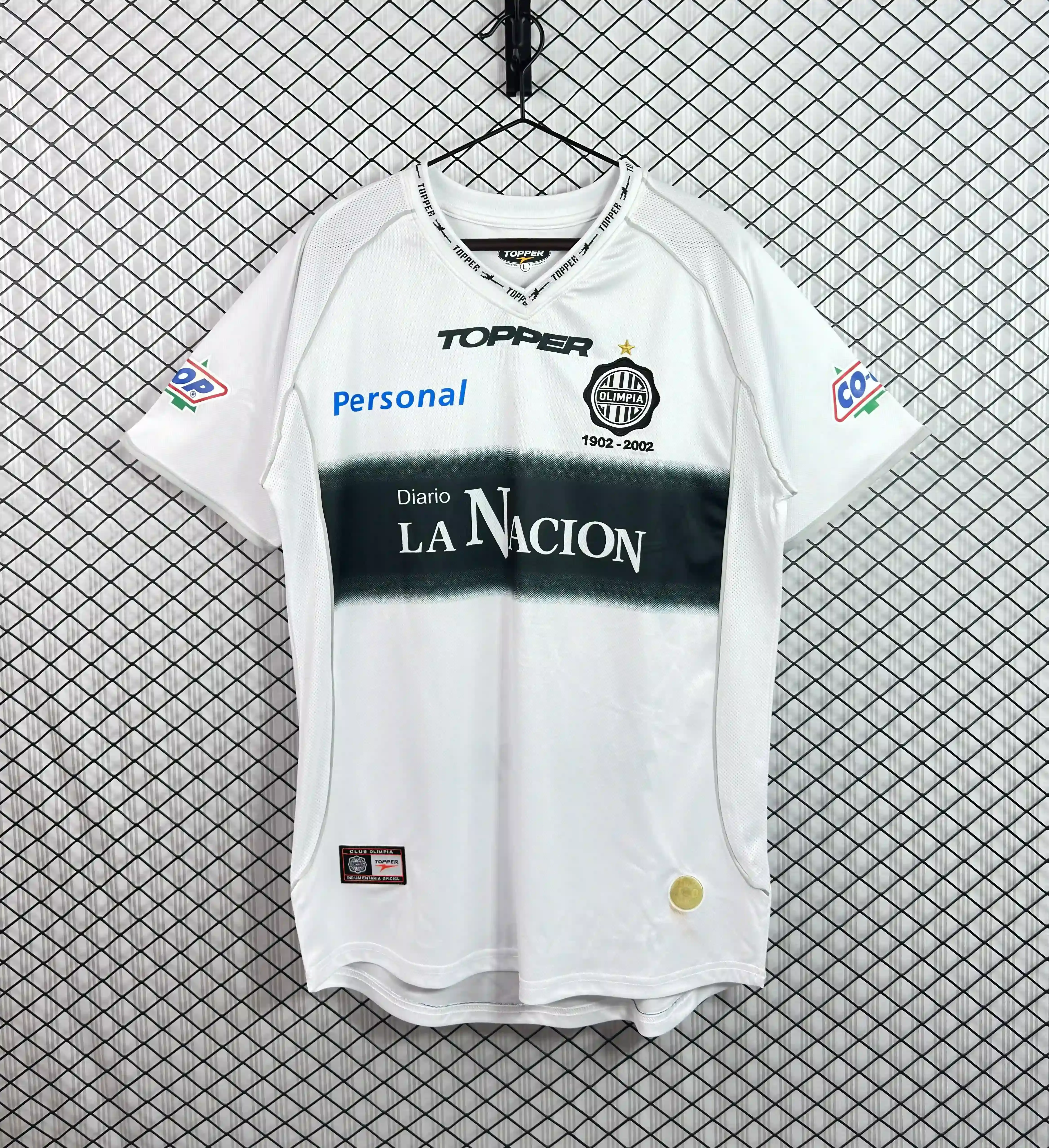 2002 Retro Olimpia Asuncion Home Football Shirt 1:1 Thai Quality