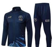 2025/2026 Napoli Long Zipped Jacket Training Suit Royal Blue Football Shirt 1:1 Thai Quality Set