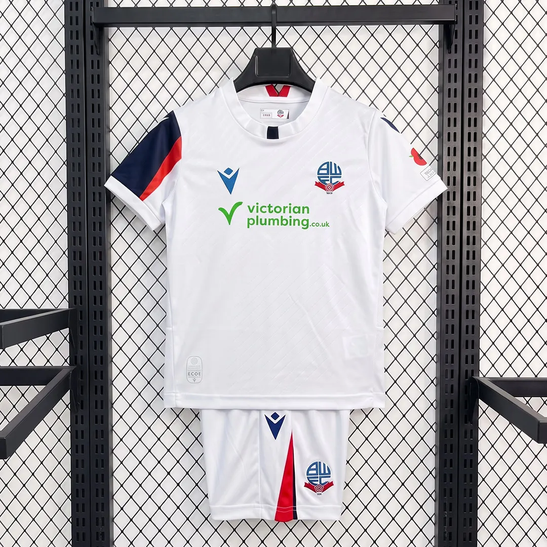 2026/2027 Bolton Wanderers Home Football Shirt Kids Size 1:1 Thai Quality