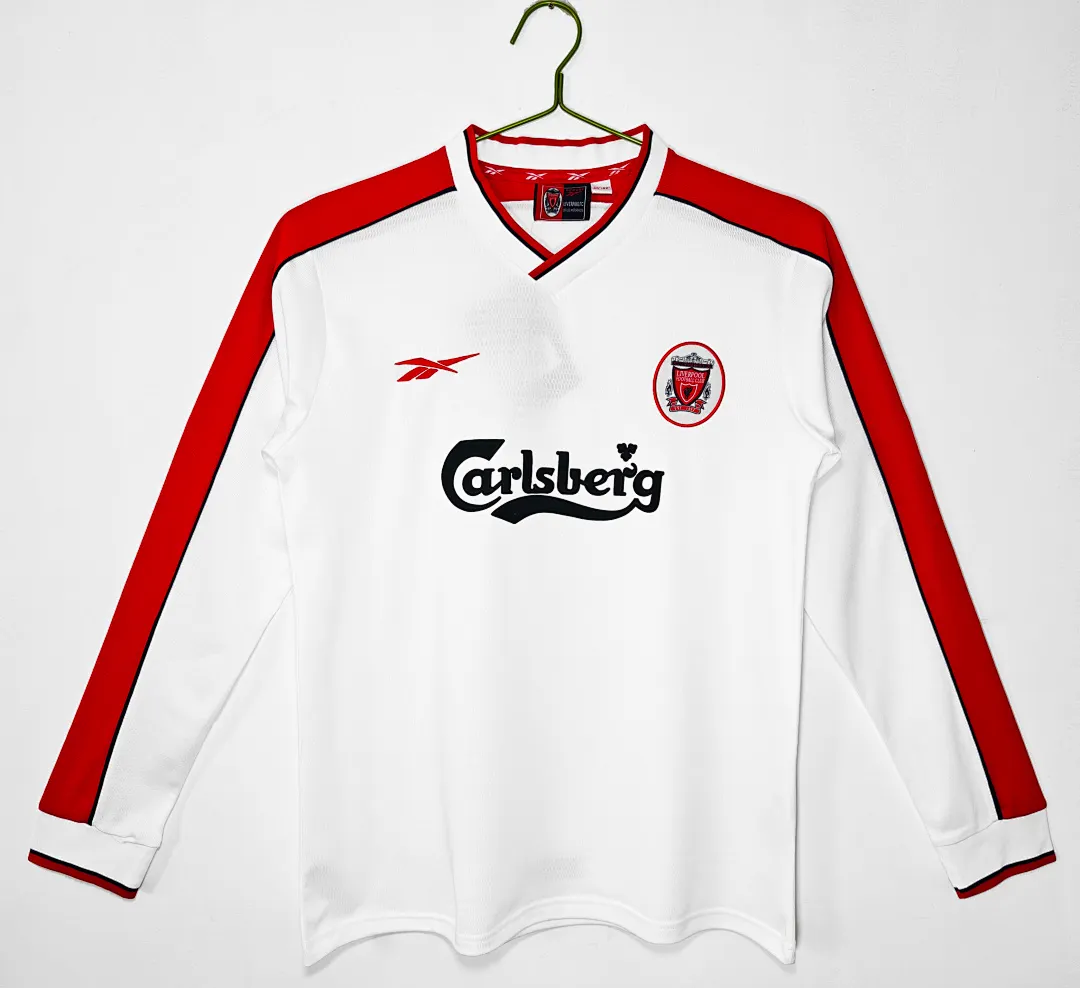 1998 Retro Long Sleeve Liverpool Away Football Shirt 1:1 Thai Quality