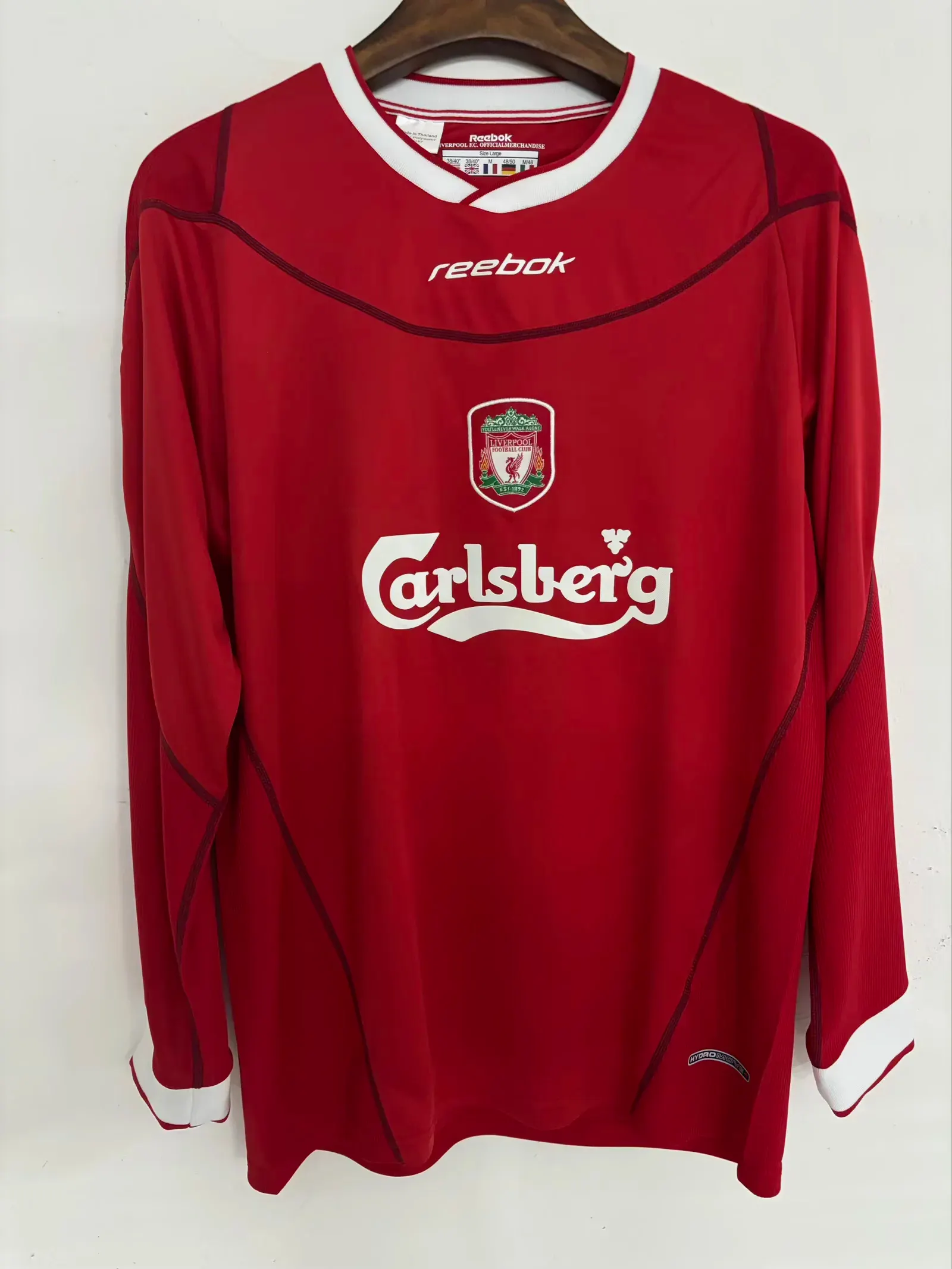 2002/2004 Retro Long Sleeve Liverpool Home Football Shirt 1:1 Thai Quality