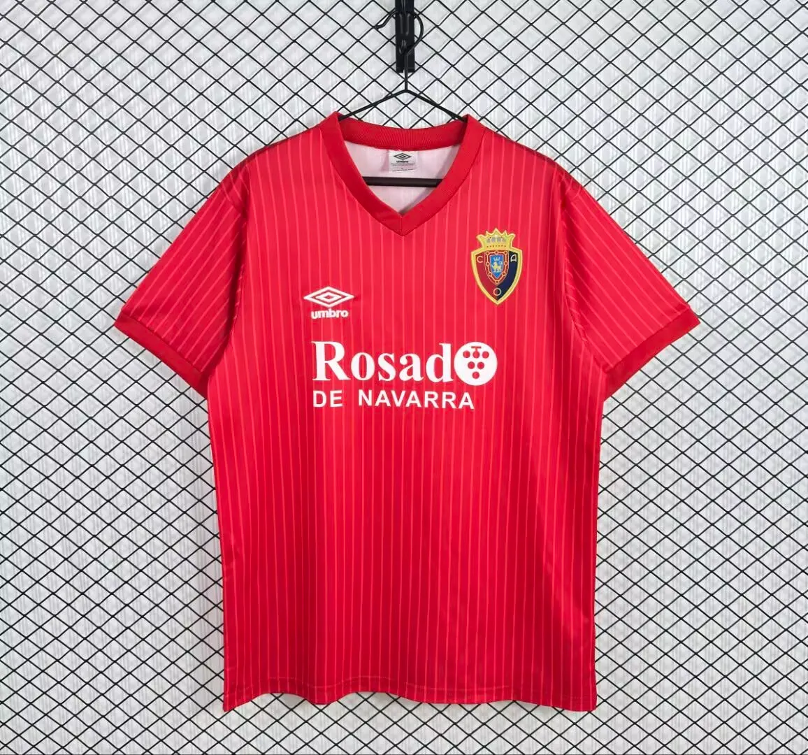 1987/1990 Retro Osasuna Home Football Shirt 1:1 Thai Quality