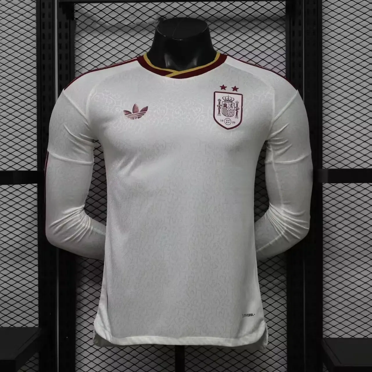 2 Stars 2026 Long Sleeve Player Version Spain Away Football Shirt 1:1 Thai Quality