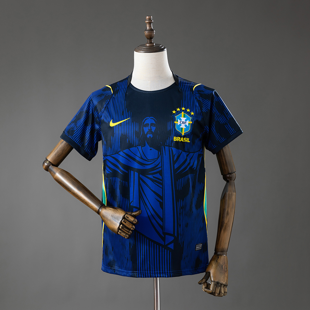 2026 Brazil Jesus Edition - Blue Jersey 1:1 Thai Quality