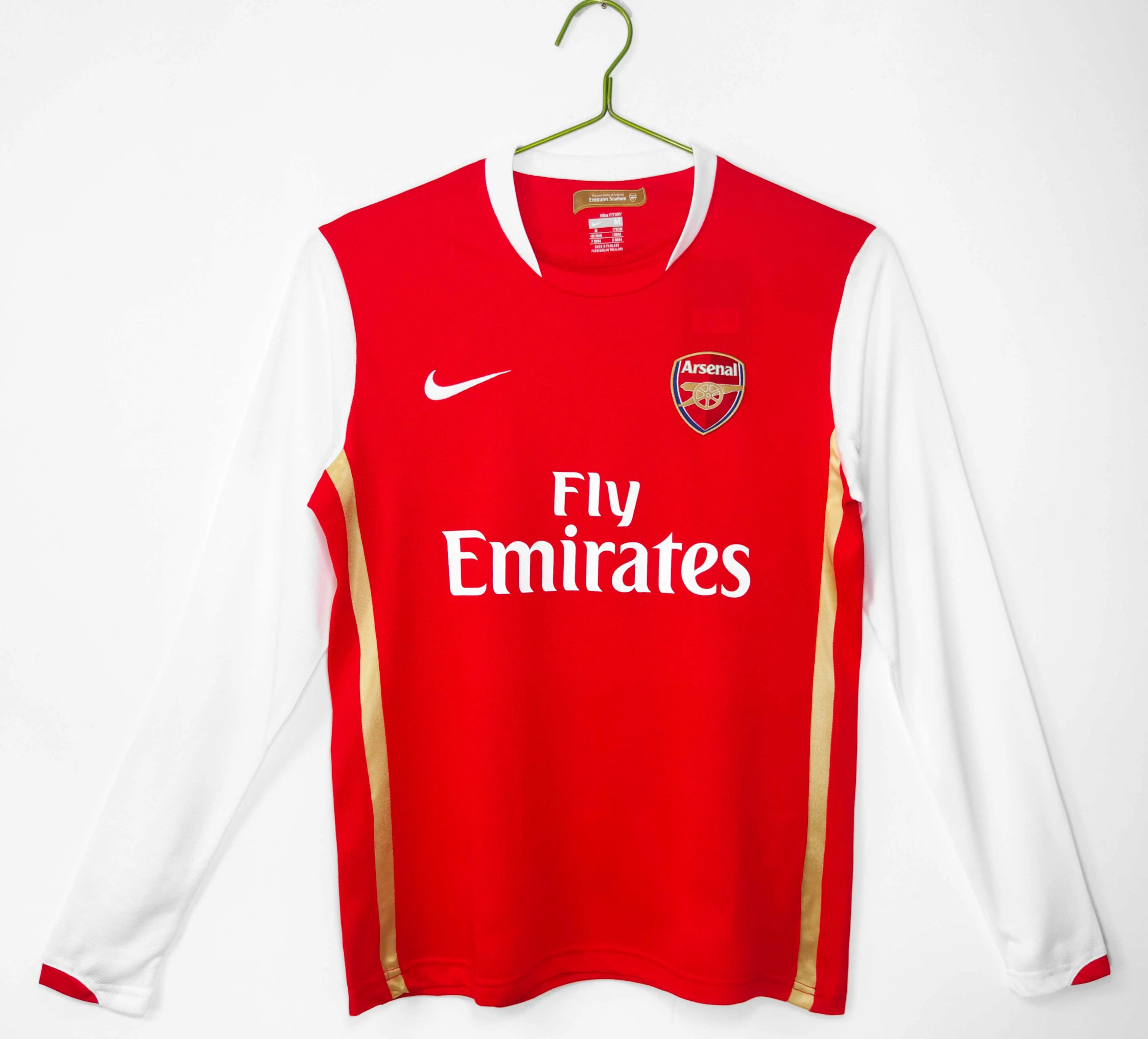 2006/2007 Retro Long Sleeve Arsenal Home Football Shirt 1:1 Thai Quality