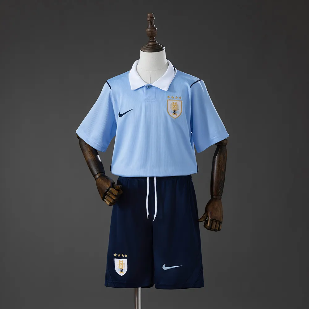 2026 Uruguay Home Football Shirt Kids Size 1:1 Thai Quality